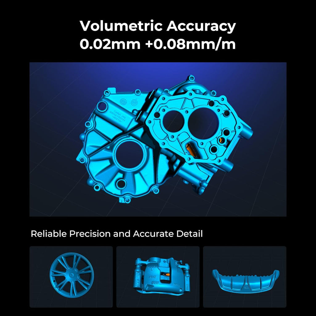 Creality 3D Scanner CR-Scan Raptor Pro for 3D Printing, 22+7 Blue Laser & NIR Handheld Scanner 0.02mm Accuracy, 60fps High-Speed & 5MM to 4M Objects, 24-Bit Full-Color Scanning for Windows macOS