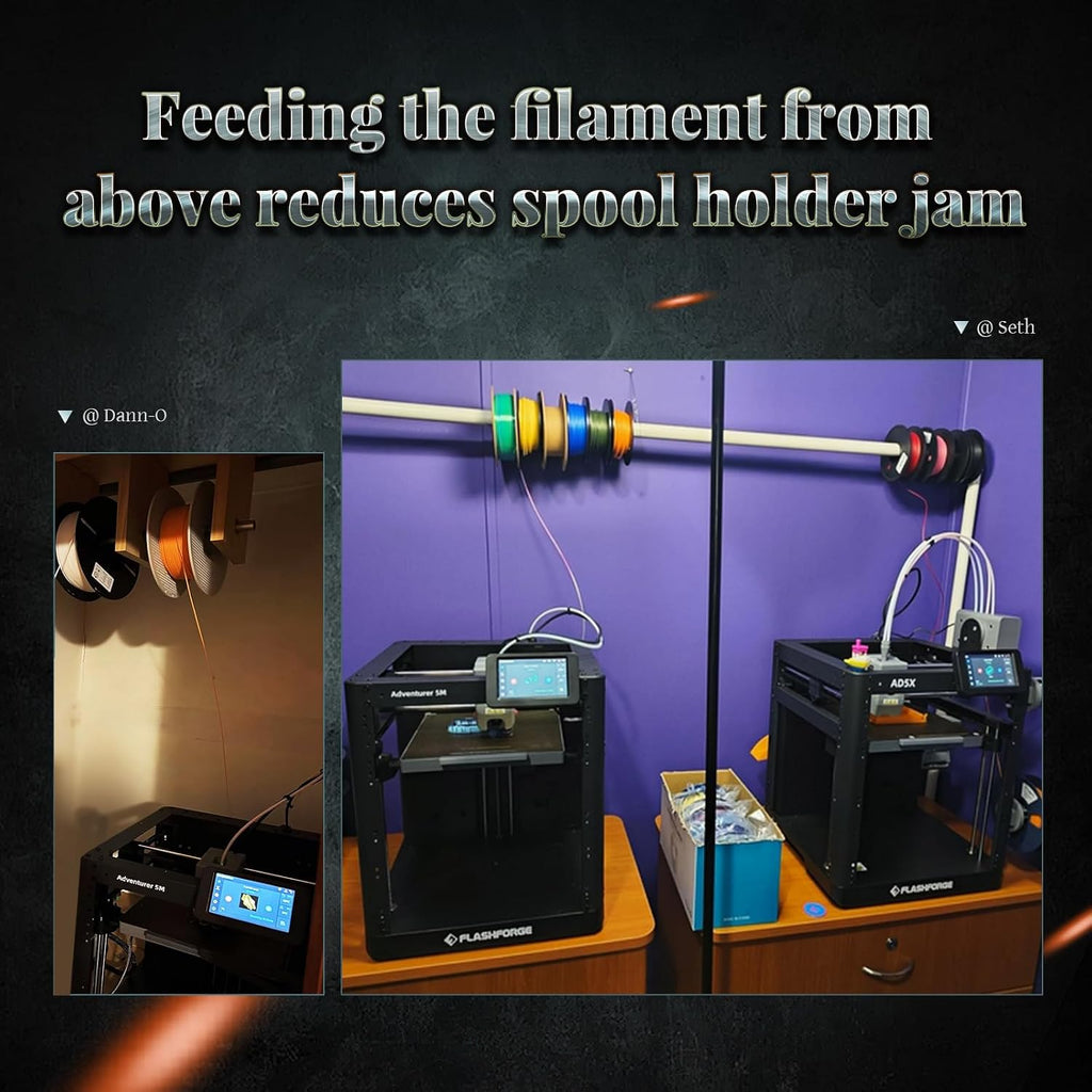 FLASHFORGE AD5X 3D Printer,Multi-Color 3D Printing,Max 600mm/s High Speed,Fully Auto Leveling,Large Flow High Temp Direct Extruder,Print Smooth & Precision,220x220x220mm Build Volume