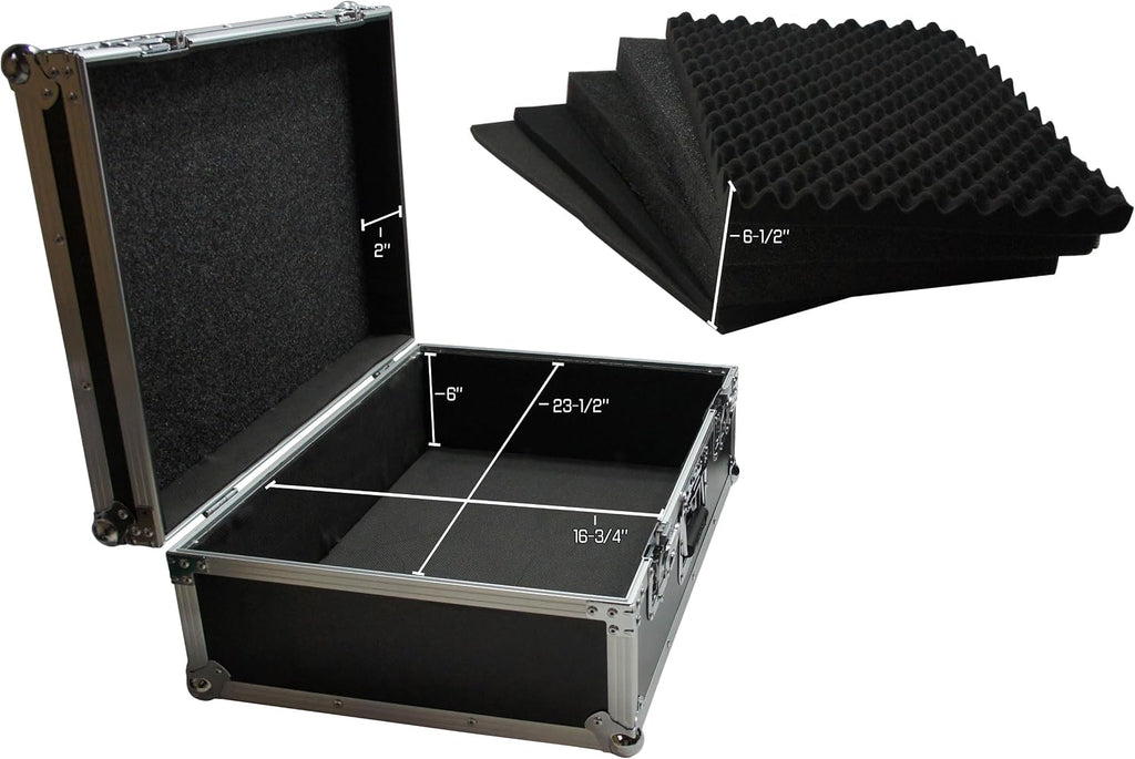 Harmony Audio HCDRC Flight 23' x 16.5' x 7-3/4' Pick & Pluck Foam Utility Locking Case (V2)