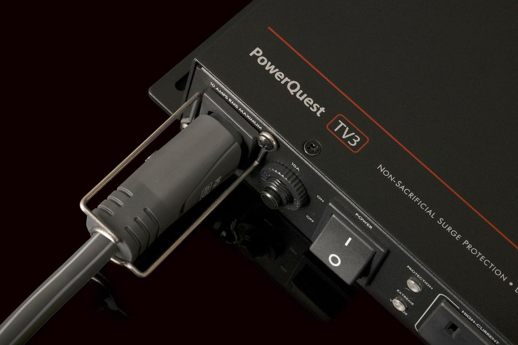 AudioQuest PowerQuest TV3 3-Outlet Non-Sacrificial Surge Protector for Wall-Mounted TVs