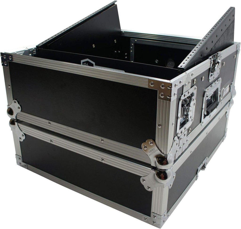 Harmony Audio Case HCM2U DJ Pro Audio 10U Slant Top 4U Vertical Mixer Rack Case New