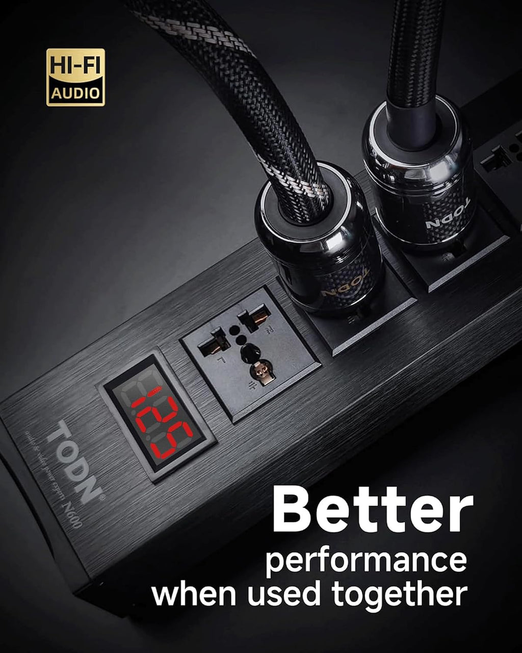TODN Audio Power Conditioner for Studio - Clean up Power/Noise Reduction/Surge Protection/Improved Performance, CE-EMC/LVD Certified - N600