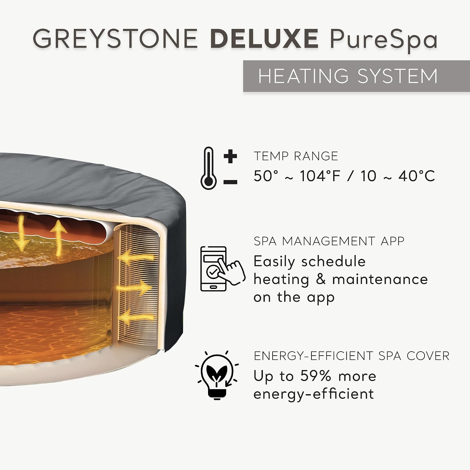 Intex PureSpa Plus Greystone Inflatable Square Outdoor Hot Tub Spa, 94 x 28 Bundled with Type S1 Easy Set Spa Filter Replacement Cartridge, (12 Pack)