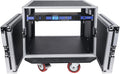 Sound Town PA DJ Combo with 8U Rack/Road ATA Case w/Casters, One 10 Outlet AC Power Conditioner/Sequencer (STRC-8PSA28)