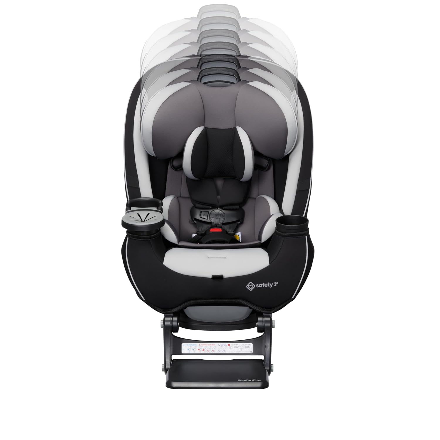 Safety 1st Grow and Go Extend 'n Ride LX All-in-One Convertible Car Seat, Black Pepper