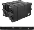 Gator G-PRO-6U-13 Pro Series Shallow Rack Case with 13' Depth, Twist Latches, Dual Rails, & Power Conditioner for Studio & Stage Equipment
