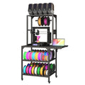 Runboll 3D Printer Stand, Heavy Duty 3D Printer Table Stand with Filament Storage Rack, T-Shaped Spools Holder Rack with Wheels,3D Printer Workbench for 3D Printing Studio, Home Office Workshop