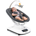 Ezebaby Electric Baby Swing for Infants with 5 Unique Motions, 5 Speeds, Lullabies, Bluetooth Enabled, Smart Baby Swings for Newborn with 5-Point Harness & Remote Control for 0-9 Months, Grey