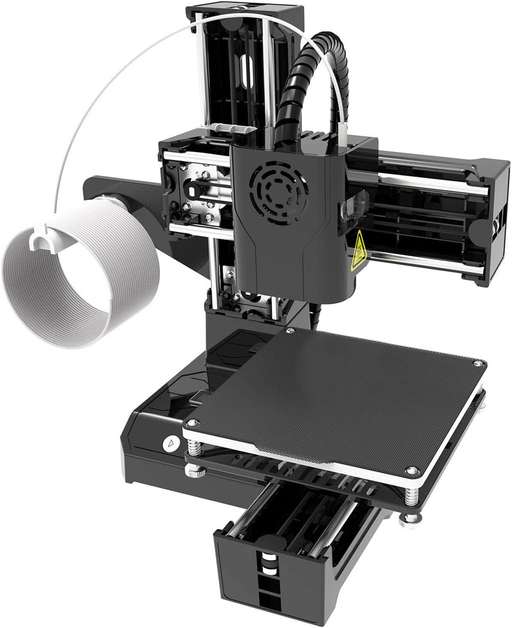 Mini 3D Printer, DIY High Printing Accuracy Small 3D Printer for Beginners, Uniform Heating Printing, Quick Assembly, 4x4x4in Printing Volume 3D Printers (US Plug)