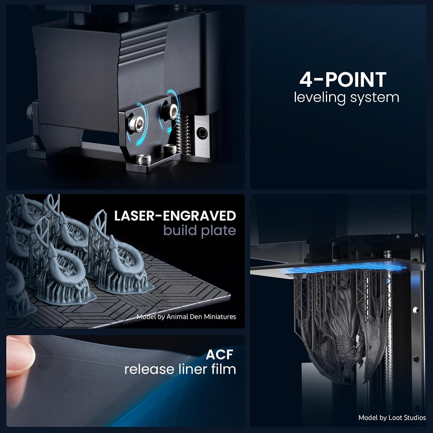 ELEGOO Saturn 3 Ultra MSLA 3D Printer and 5PCS ACF Release Liner Film for Saturn 3 Ultra LCD 3D Printer