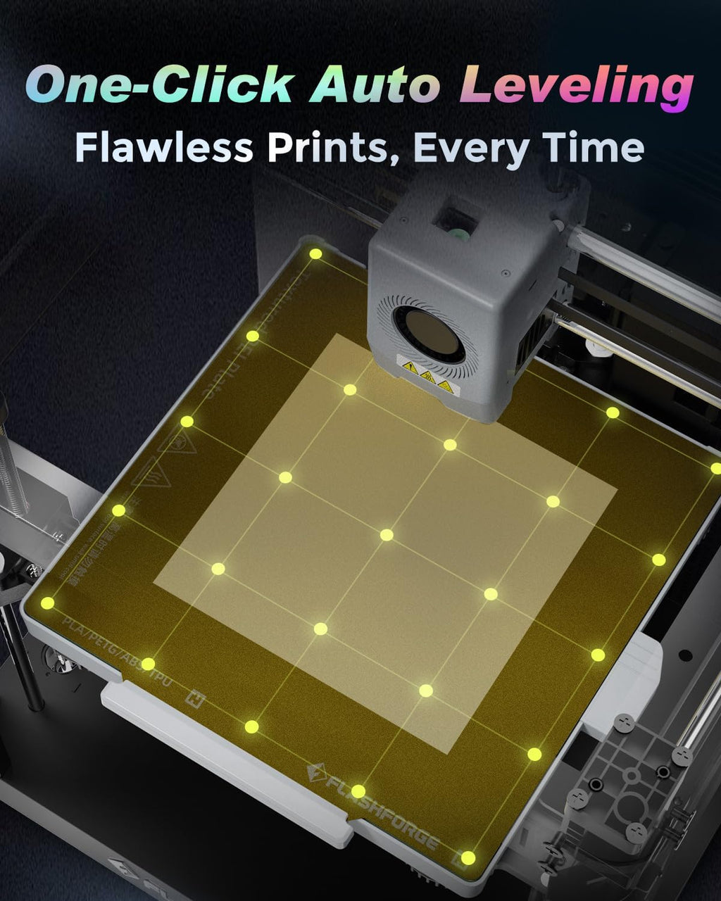 FLASHFORGE AD5X Multi-Color 3D Printer, CoreXY 600mm/s High-Speed, 1-Click Auto Leveling, 300°C Direct Drive Extruder, 220x220x220mm Build Volume, Ideal for Precision and Efficiency