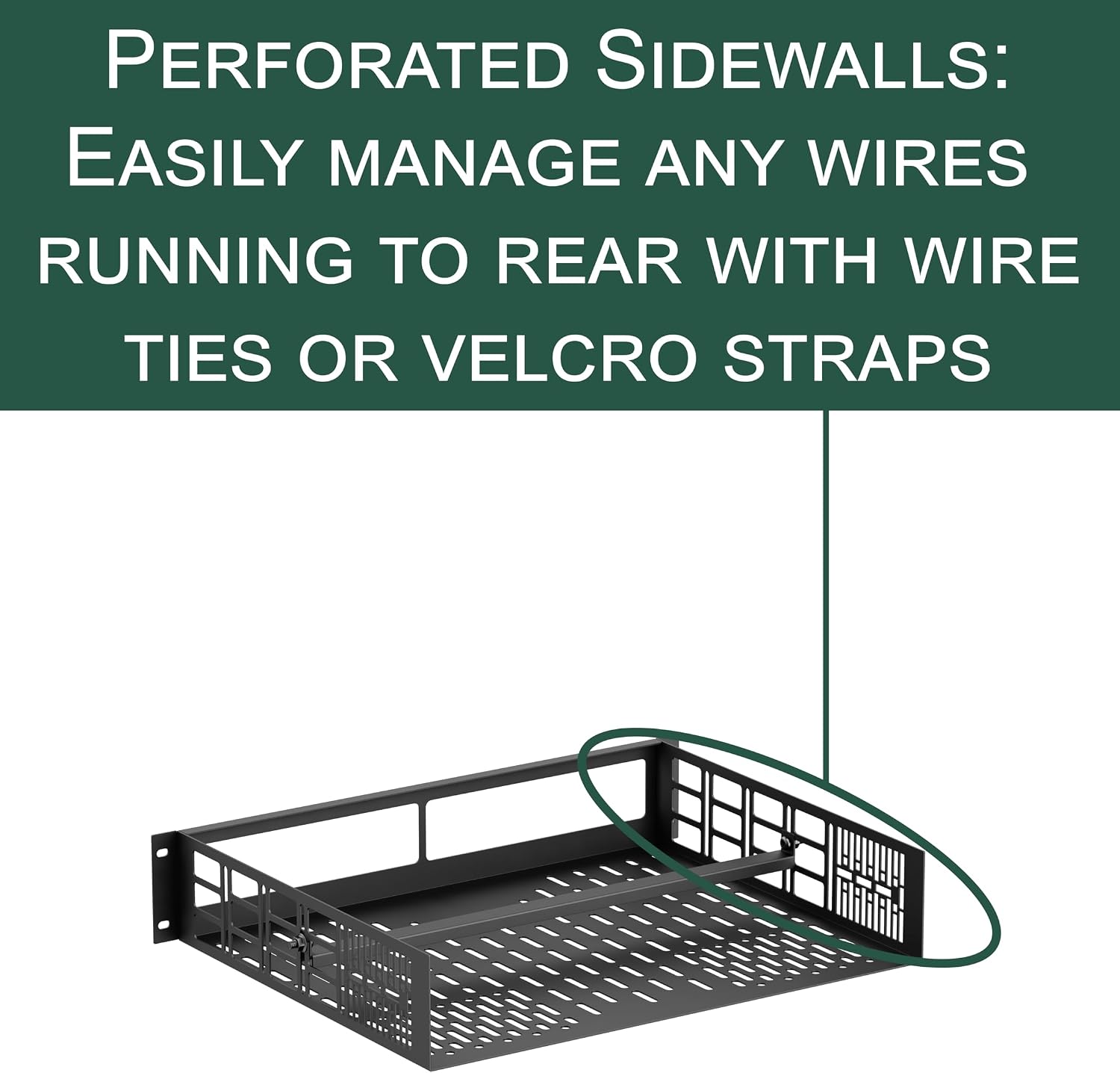 ynVISION.DESIGN Custom Rack Shelf Compatible with SONOS AMP | Rack Mountable (Pack of 2)