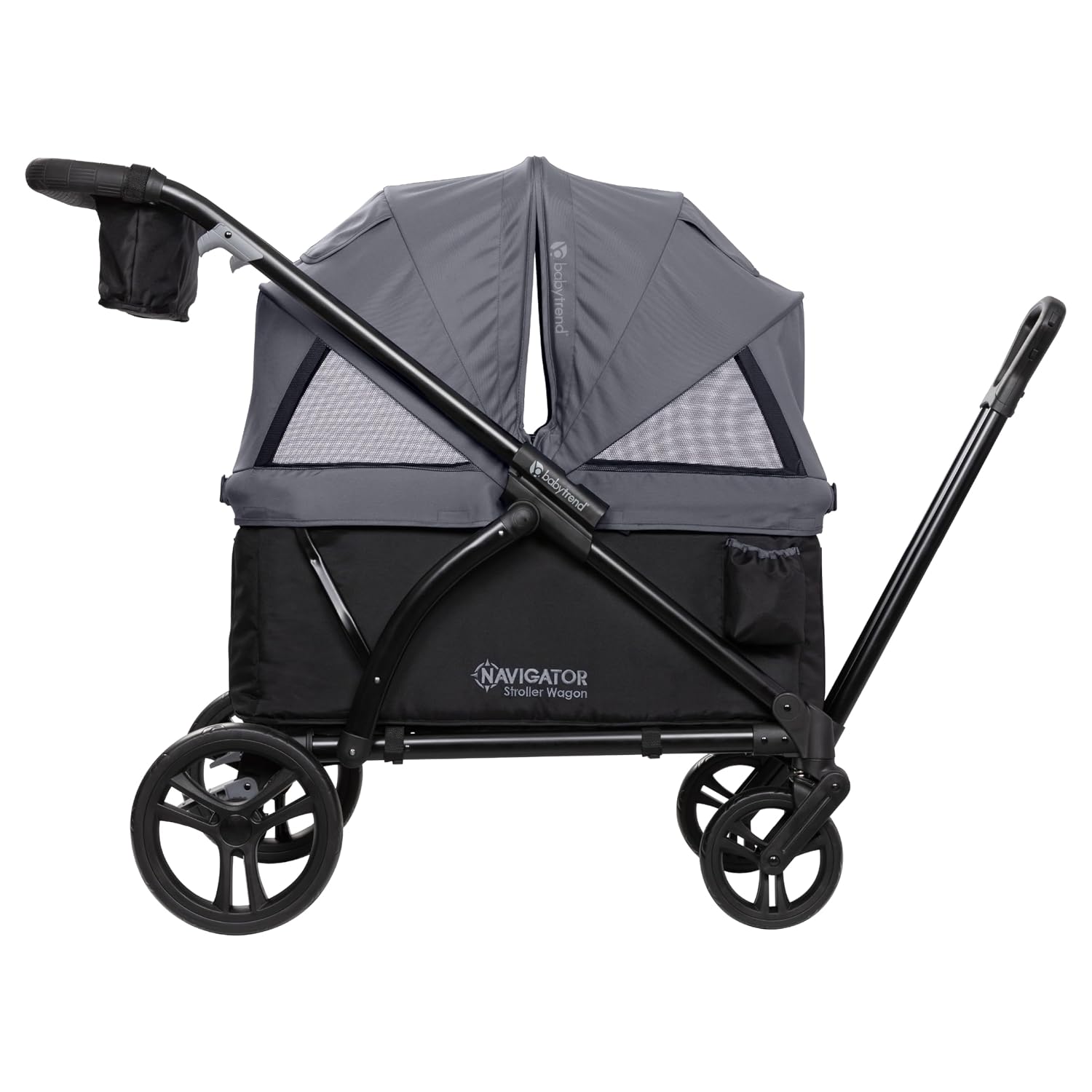 Baby Trend Navigator 2-in-1 Stroller Wagon, Dash Black