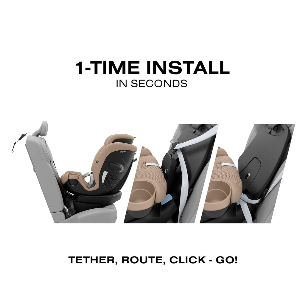 Callisto G 360 Rotating All-in-One Convertible Car Seat - Almond Beige