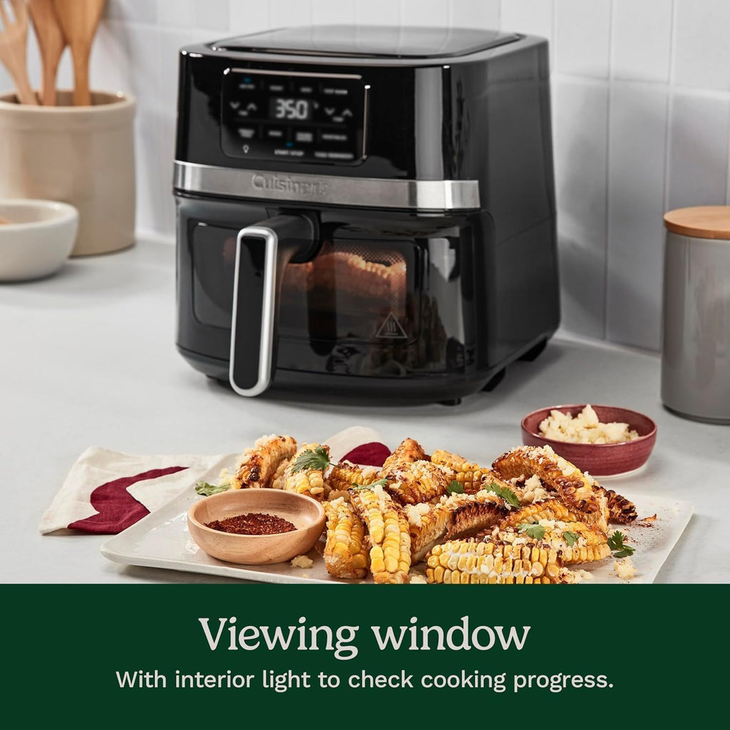 Cuisinart 4.5-Qt Basket Air Fryer, Interior light, Dishwasher-Safe Parts, 4 Presets, Roast, Bake, Broil, Air Fry & Keep Warm for Quick & Easy Meals (AIR-160C)
