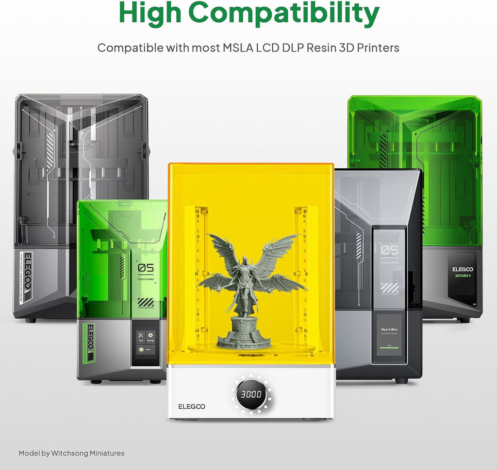 ELEGOO Mercury X Bundle Wash and Cure Station Set, Newly Design Separate Washing Machine and UV Resin Curing Machine for LCD/DLP/SLA Saturn Mars Photon S Photon Mono 3D Printed Models