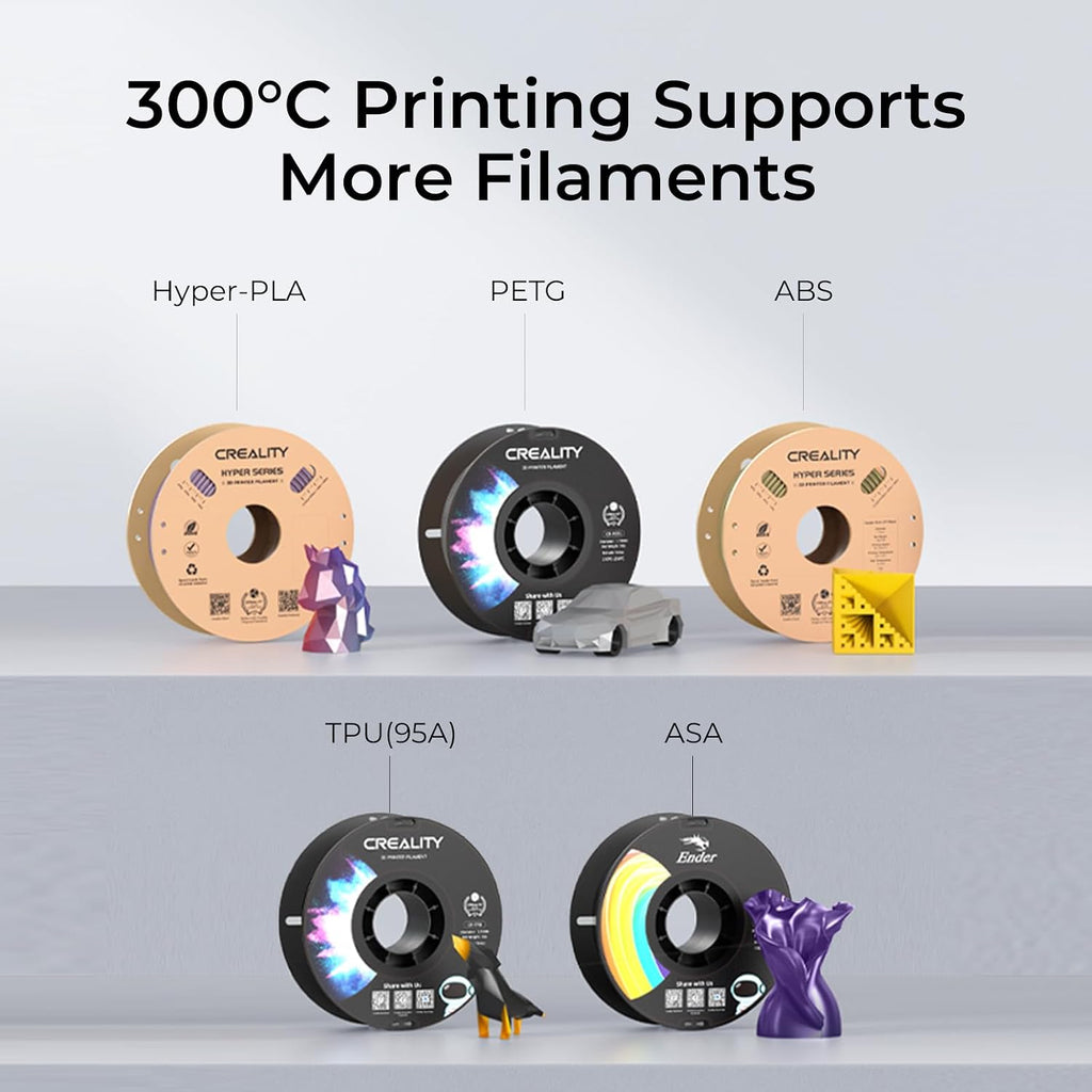 Creality 3D Printer Ender 3 V3 KE Upgraded, 500mm/s Max High-Speed with Sprite Direct Extruder Supports 300℃ Printing, Auto Leveling 3D Printer for Kids and Beginners, Larger Print Size 250x220x220mm