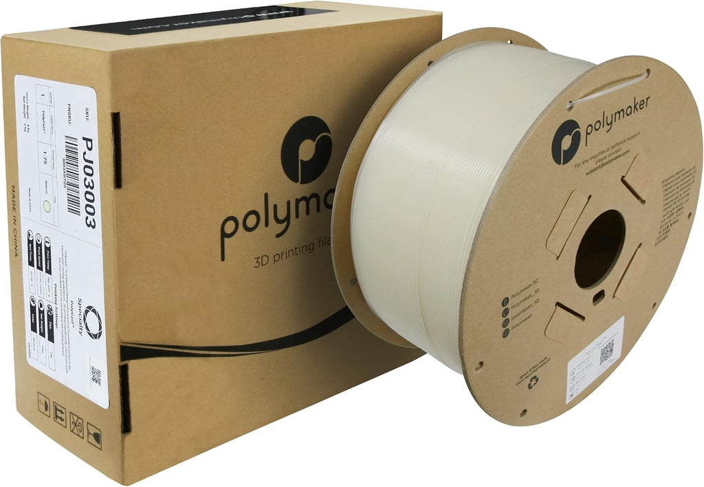 Polymaker PolyCast Filament 1.75mm for Investment Casting 3kg, 3D Printing Filament for Lost Wax Investment Casting, Similar to Wax Filament for Metal Casting Plaster Cleanly Burn Out