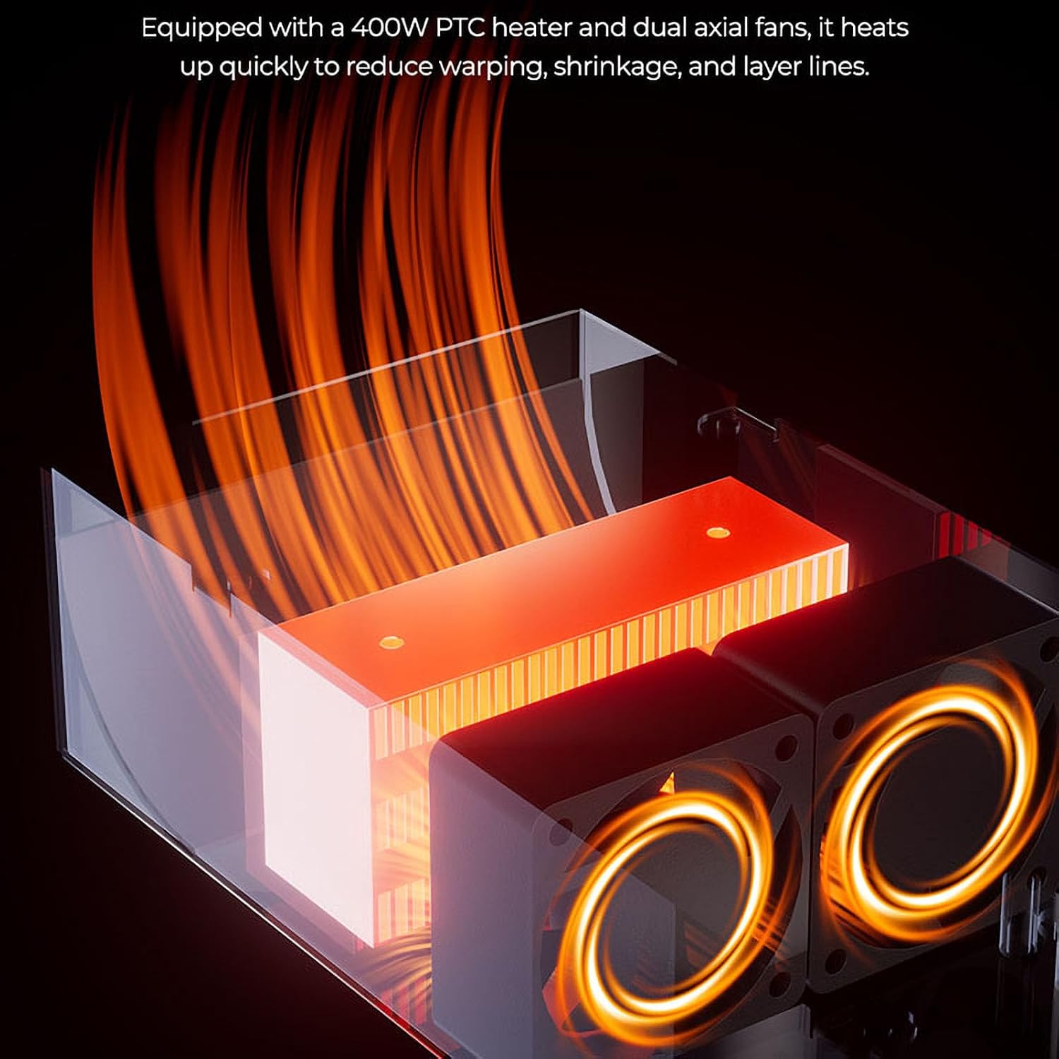 Creality Filament Drying Chamber Heater: Reduce ABS/PA/PC Filament Warp Print Warping, for Ender-3 Series, Ender-3 S1 Series, Ender-3V3 SE/KE, Creality HI/CR-10, Ender-5(Outer Layer has Enclosure)