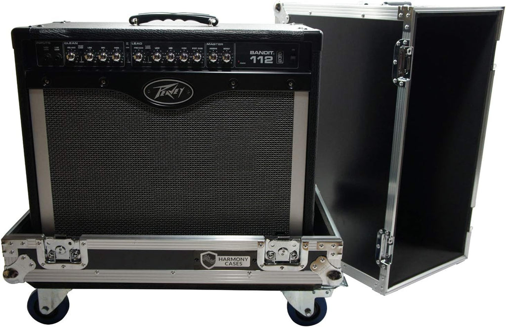 Harmony Audio HCGC12C Universal 1X12 Electric Guitar Combo Amp Rolling Flight Case