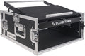 Sound Town 4U PA DJ Pro Audio Rack/Road ATA Case with 11U Slant Mixer Top, 20.2' Rackable Depth, 4 Space Size - Pro Tour Grade (STMR-4U)