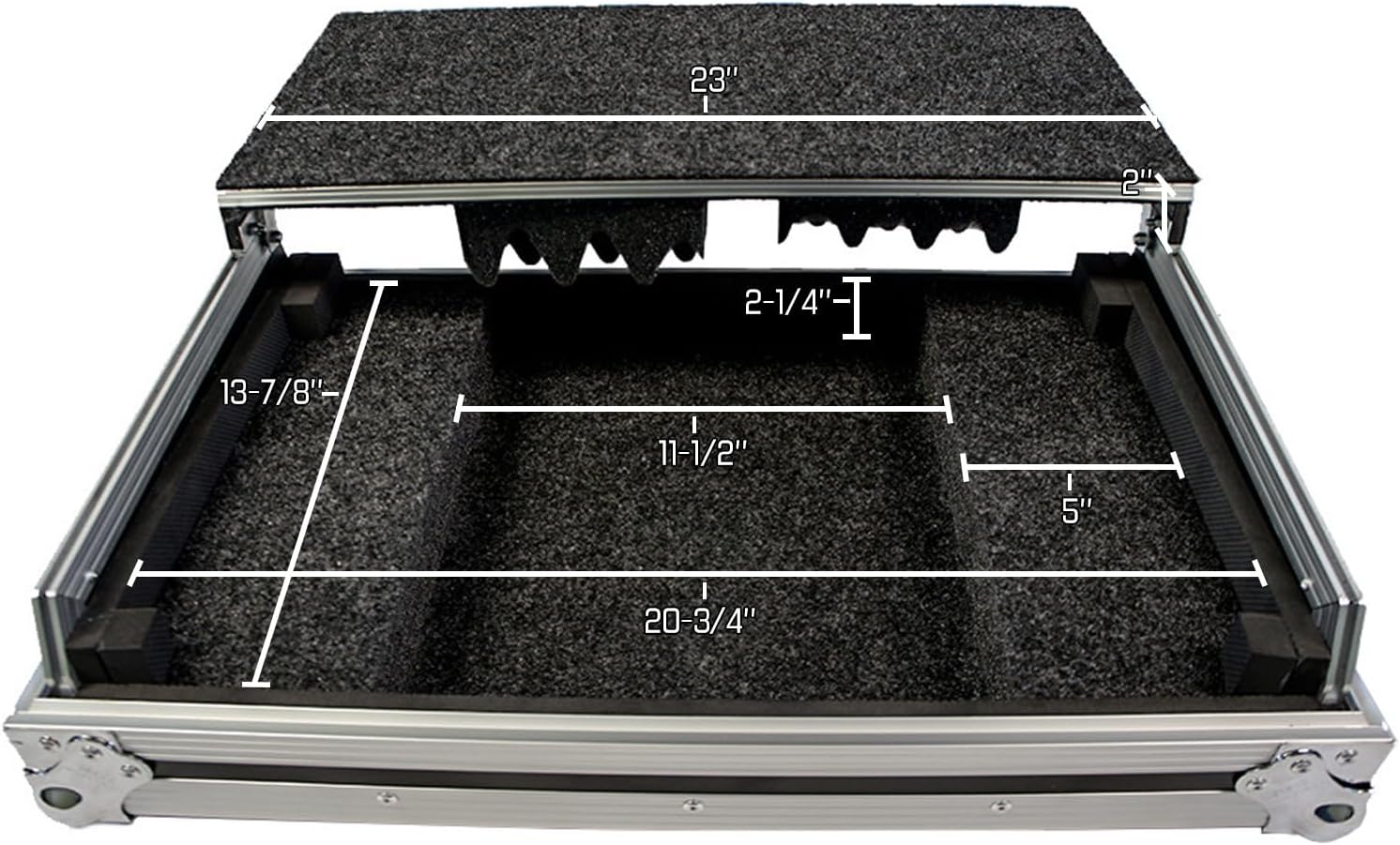 Harmony Audio Cases HCREV1LT DJ Case Fits Pioneer DDJ-REV1 Controller W/Laptop Tray