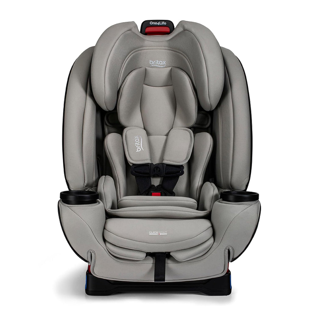Britax One4Life All-in-One Car Seat, Up to 10 Years of Use, Rear Facing, Forward Facing, & Booster Modes, Extended Rear-Facing, ClickTight Installation & Breathable SafeWash Fabrics — Parchment