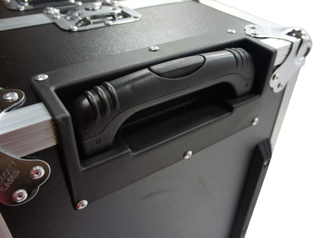 Harmony Audio Case HCLPHWE Rolling Flight Case Wheels & Handle 100 LP Vinyl Records