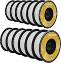 Kingroon PLA Filament,12 Rolls, Dimensional Accuracy +/- 0.02 mm, 12kg Spool(26.5lbs), 1.75 mm, White