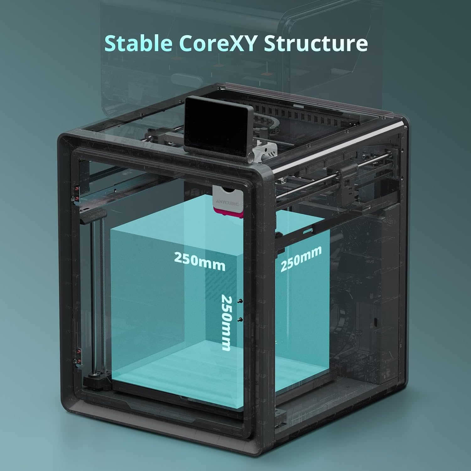 (PLA 4KG Bundle)Anycubic Kobra S1 Combo Multi-Color 3D Printer, Fast 600mm/s Printing Auto Leveling with Auto Calibration 250 x250x250mm Build Size,4KG Black + White + Spring Leaf + Tropical Turquoise