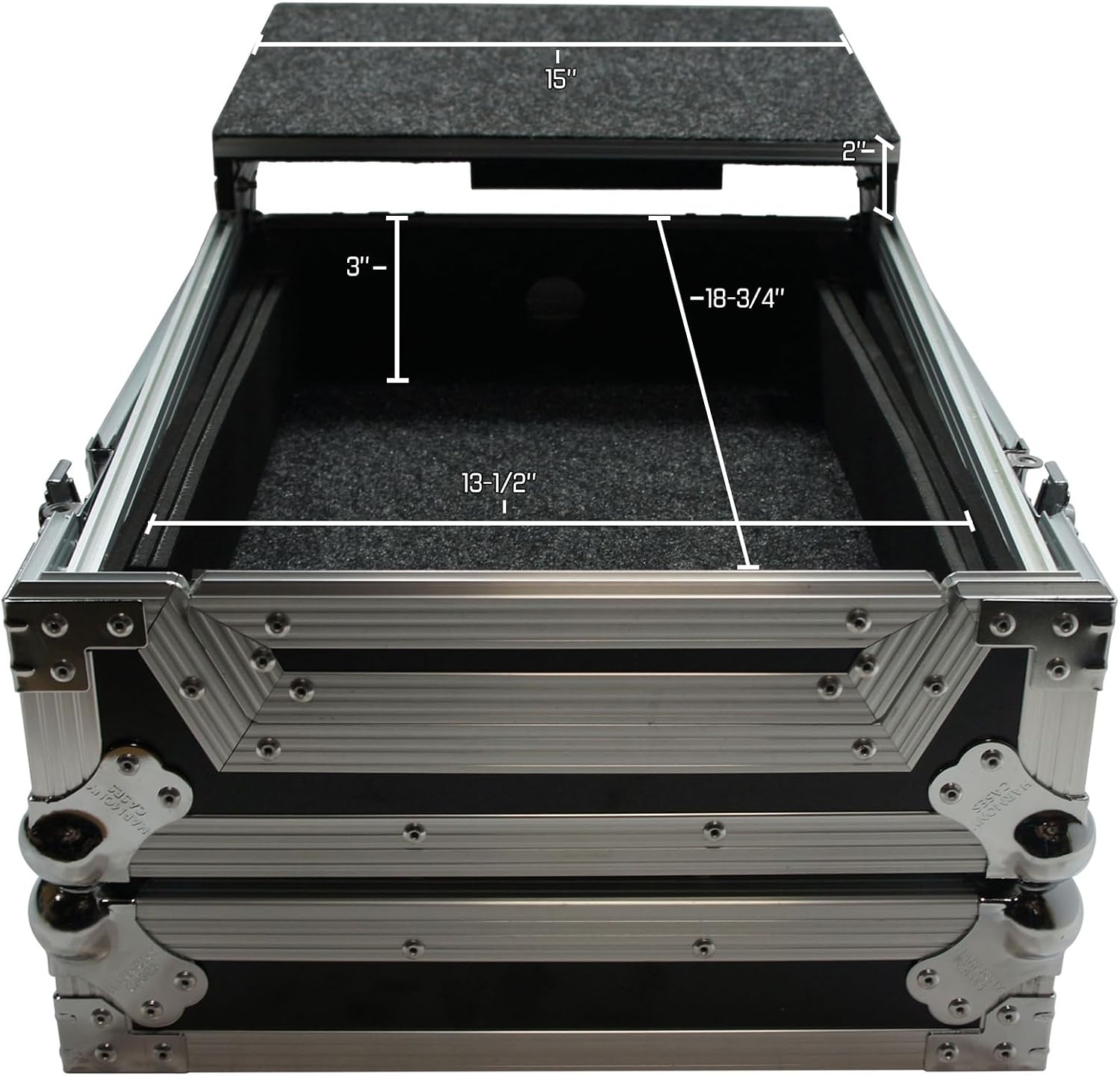 Harmony Audio HCDJM900NXS2LT Flight Glide Laptop Stand DJ Case Compatible with Pioneer CDJ-900NXS