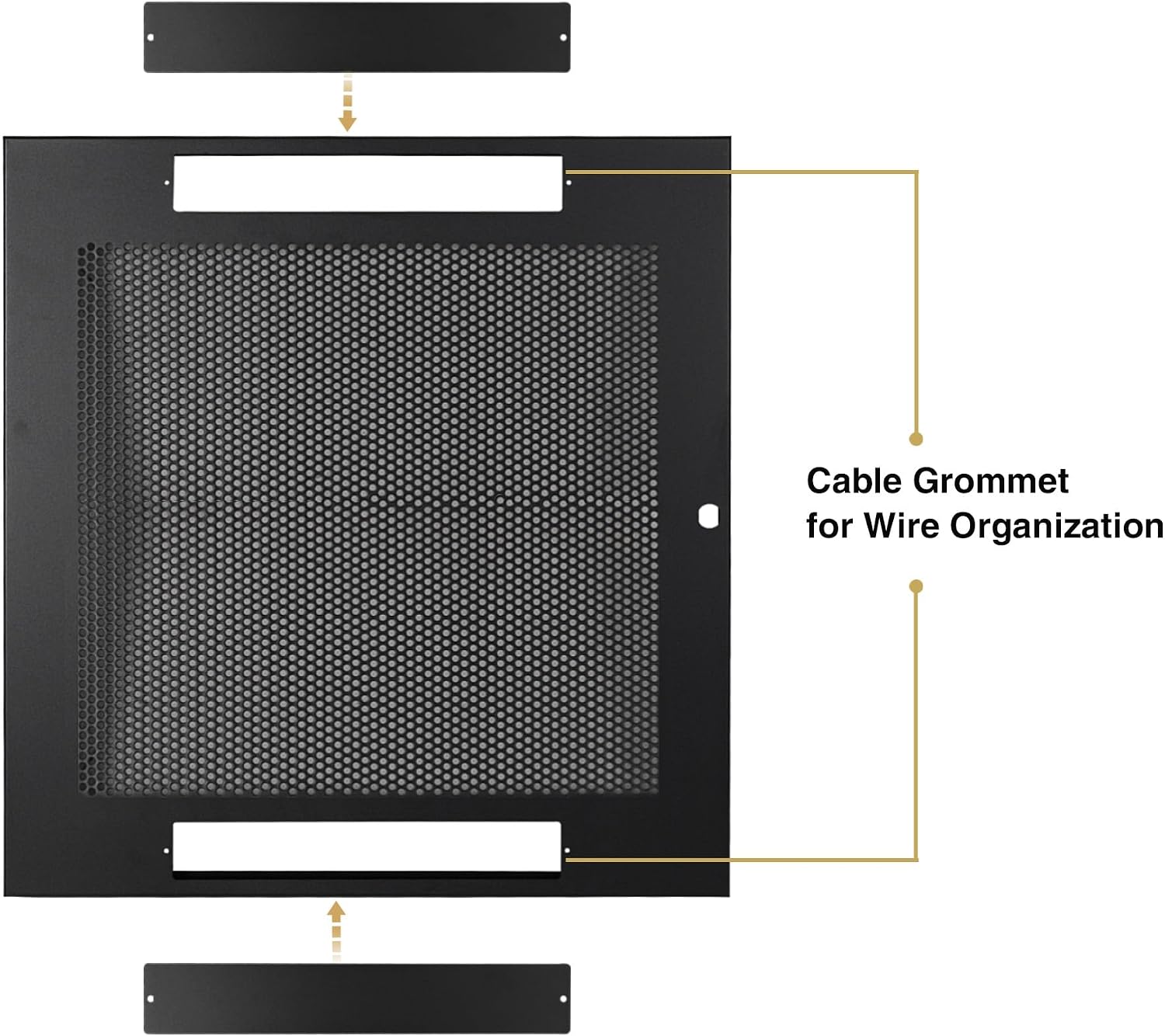 Sound Town Server Rack Doors, for STRK-M12U Server Rack (STRK-DS12U)