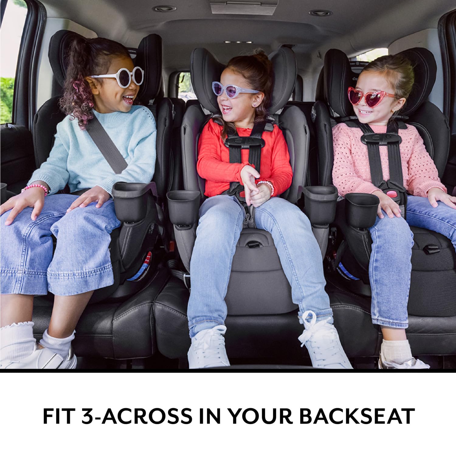 Evenflo All4Stages Slim Plus Canopy 4-in-1 Convertible Car Seat (Bodie Gray)