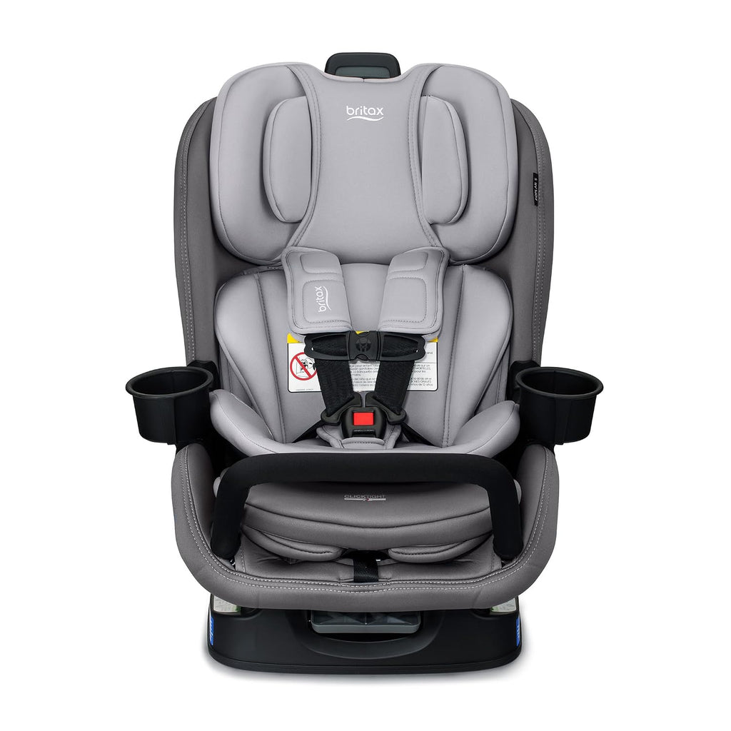 Britax Poplar S Convertible Car Seat, 2-in-1 Car Seat Extended Rear Facing, 17' Slim Car Seat Design with Fast & Easy ClickTight Installation, Anti-Rebound Bar & SafeWash Fabrics — Glacier Graphite