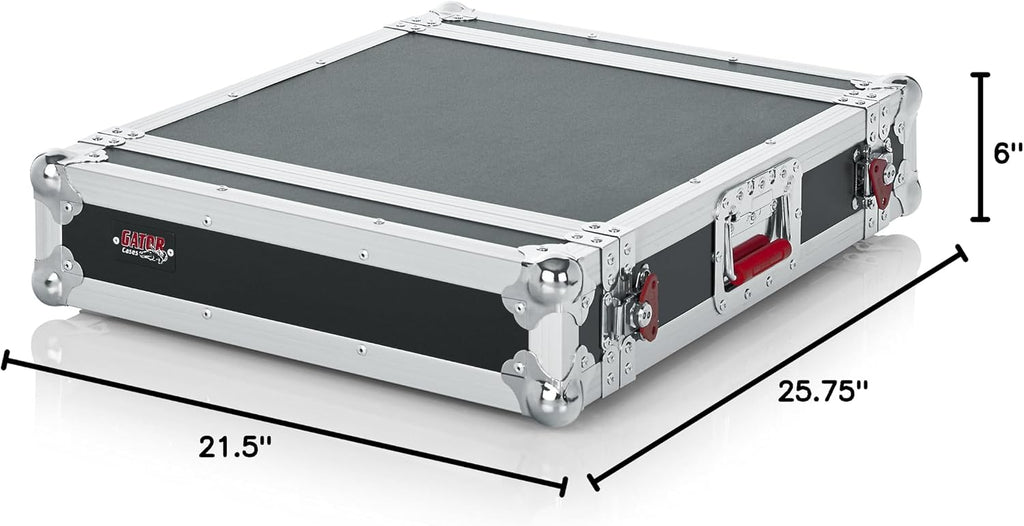 Gator Cases G-Tour Series Audio Road Rack with Heavy-Duty Tour Grade Hardware, 17' Rackable Depth, 2U Rack Space (G-Tour 2U)