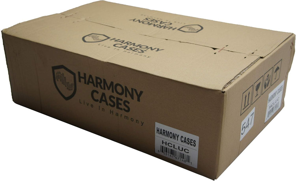 Harmony Audio HCLUC Flight 22' x 13' x 5-3/8' Pick & Pluck Foam Utility Locking Case