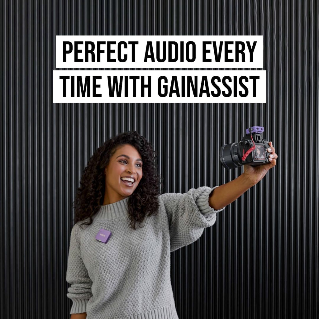 RØDE Wireless GO (Gen 3) – Compact Wireless Mic – Pristine Audio, 32-bit Float Recording, Automatic Level Control, for Phones, Cameras and Computers (Lilac)