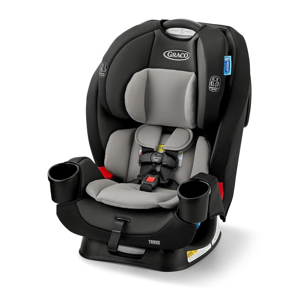 Graco® TriRide 3-in-1 Convertible Car Seat - Highback Booster, Forward & Rear Facing Modes, Suitable from Newborn to Preschooler, Perfect for Long Journeys in Redmond Color