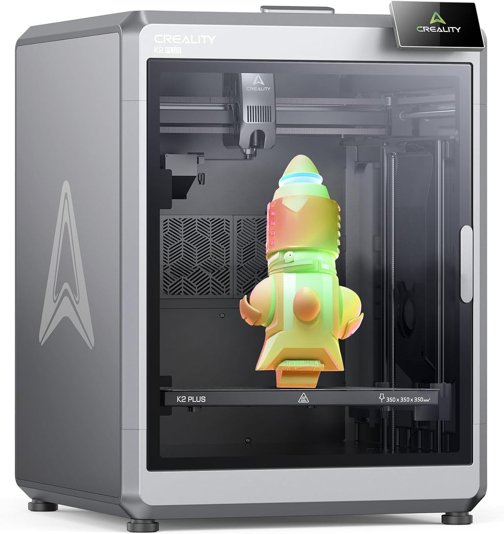 Creality K2 Plus 3D Printer, Multicolor Printing with CFS, Ultra-Fast 600mm/s Speed, 350x350x350mm Build Volume, Dual AI Cameras, Full-Auto Leveling, Professional-Grade FDM Printer
