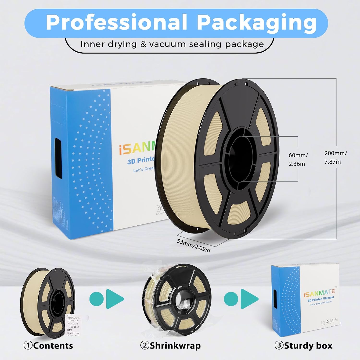 iSANMATE 16KG Matte PLA Filament Bundle 1.75MM 30-300mm/s Black White Grey Beige Skin Navy Blue Army Green Brown Chocolate Latte Brown Orange Red Burgundy Red Blue Green Dusty Lavender Yellow