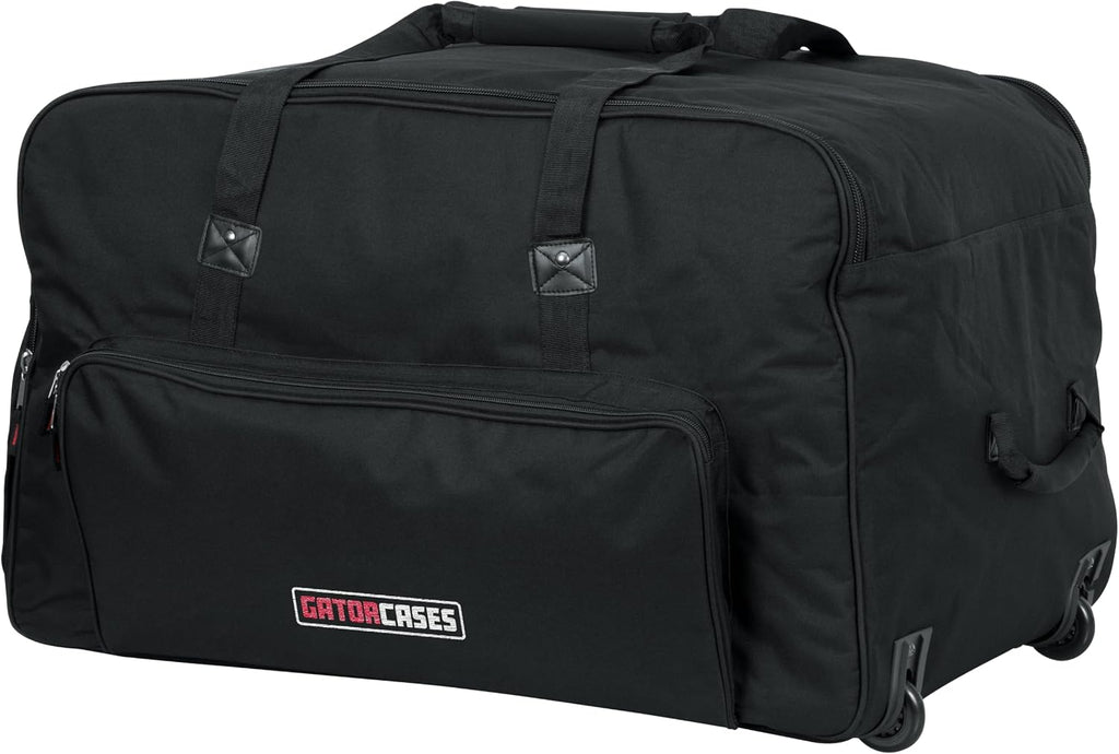 Gator Cases Rolling Speaker Bag for Standard Format 15' Loudspeakers with Retractable Pull Handle (GPA-715)