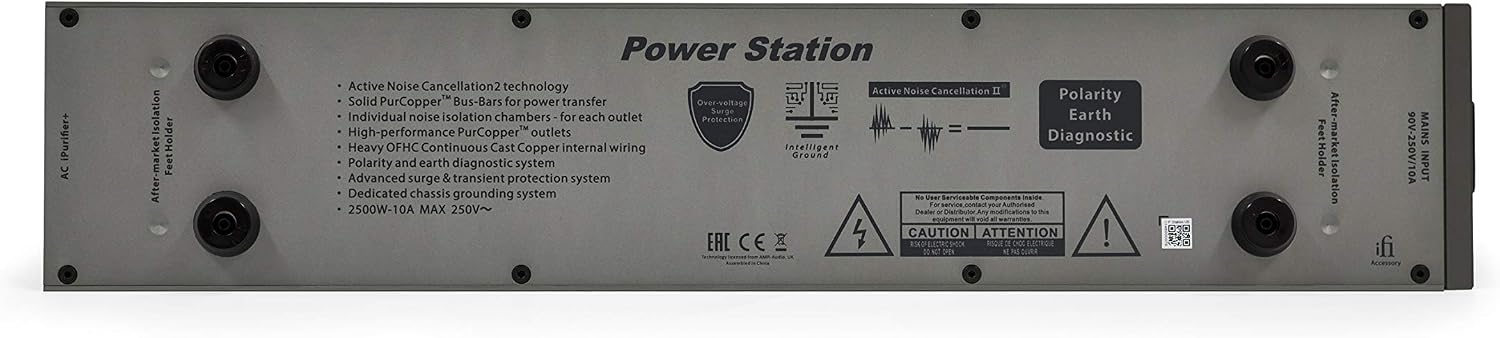 iFi Power Station Active Power Conditioner Mains Bar/Power Strip/Surge Protector - Home Audio Entertainment Upgrade