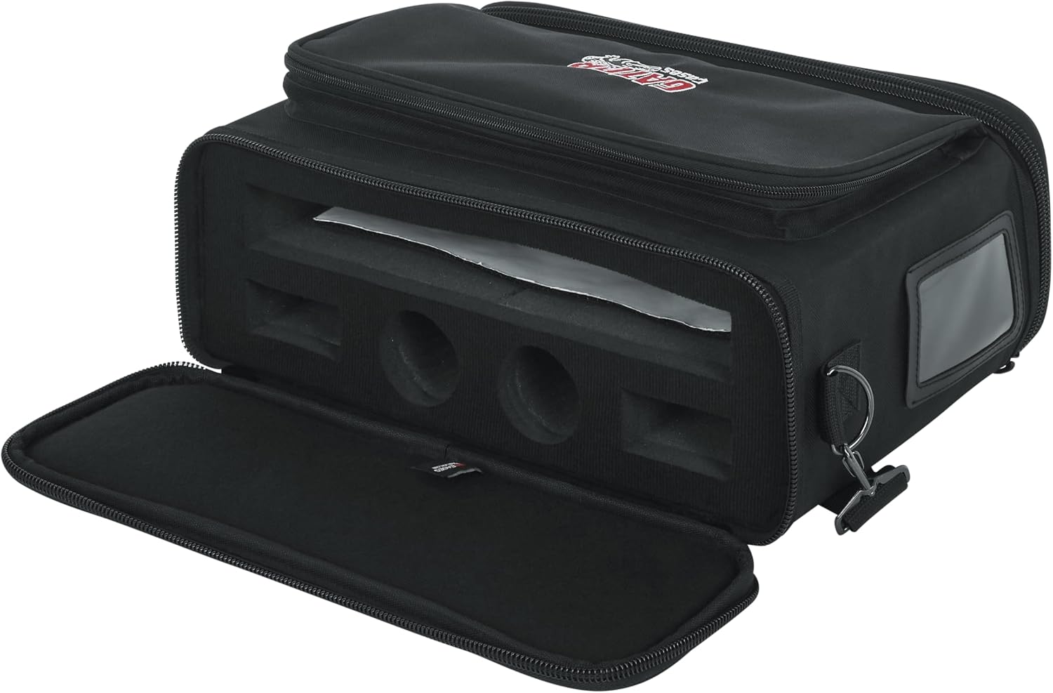 Gator Cases Padded Carry Bag to Hold Shure BLX Style Wireless System with (2) Microphones and (2) Body Packs, (GM-DUALW)