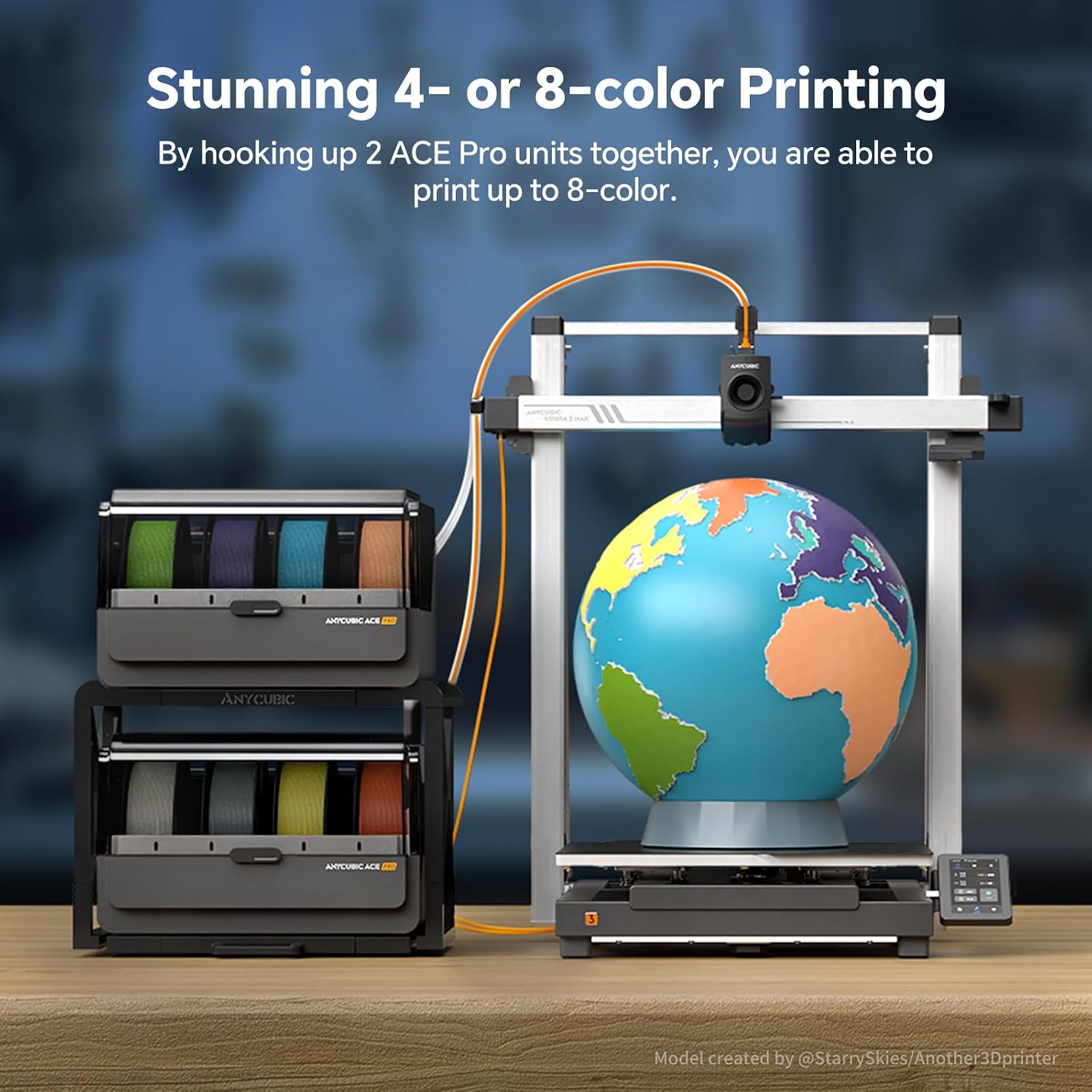Anycubic ACE Pro Multi Color 3D Printer Filament Dryer Box, Not for Anycubic Kobra S1, Only Compatible with Kobra 3 Max, Filament Auto Backup and Intelligent Identification