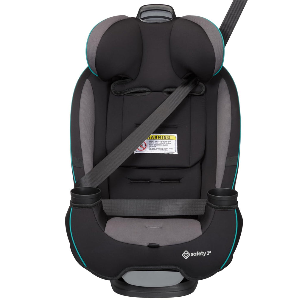 Safety 1st Grow and Go All-in-One Slim Convertible Car Seat, Rear Facing, 5-40 lbs, Forward Facing (30–65 lbs), High Back Booster Seat 40-100 pounds, Green Gables