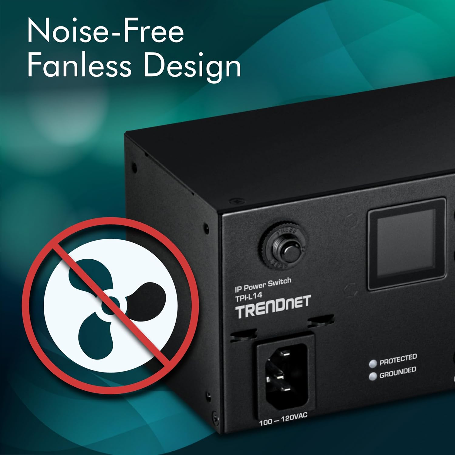 TRENDnet 14-Outlet Managed 2U Rackmount Switched Power Distribution Unit, TPI-L14, 14 x NEMA 5-15R Managed Power Outlets, 2 x Gigabit Ports, Remote Cloud Management PDU, NDAA & TAA Compliant
