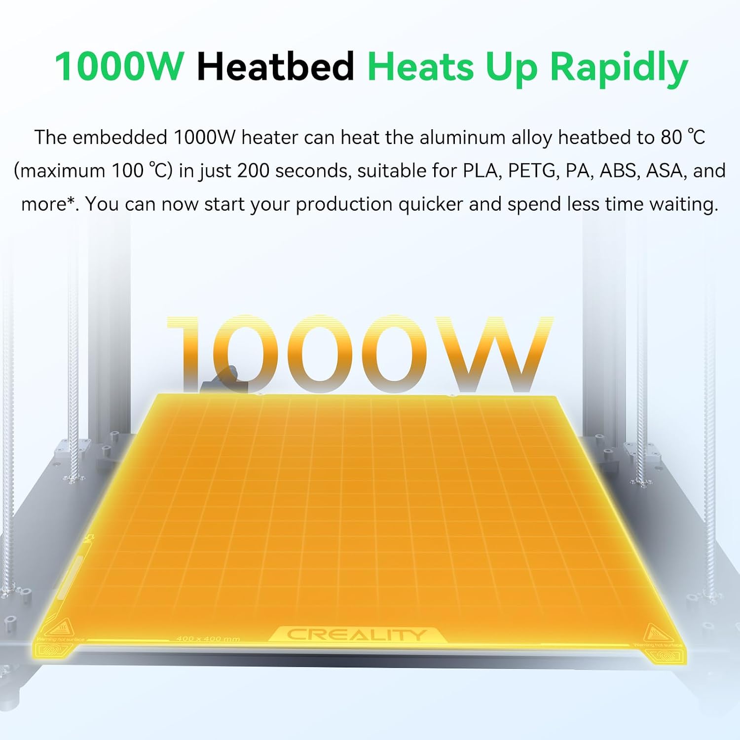 Creality Ender 5 Max 3D Printer, 3D Printing Machine with 700mm/s High-Speed Printing, 400 * 400 * 400 Large Print Area, 64-Point Auto Leveling 300℃ High Temp Precise Linear Rail