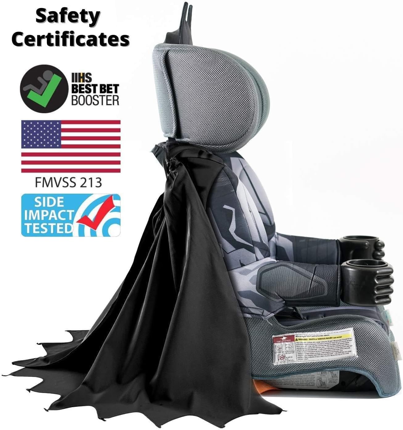 KidsEmbrace 2-in-1 Car Seat | Forward-Facing Harness (26.5–65 lbs) & Booster Mode (40–100 lbs) | Latch | Premium Fit with Multi-Position Headrest, Harness & Recline