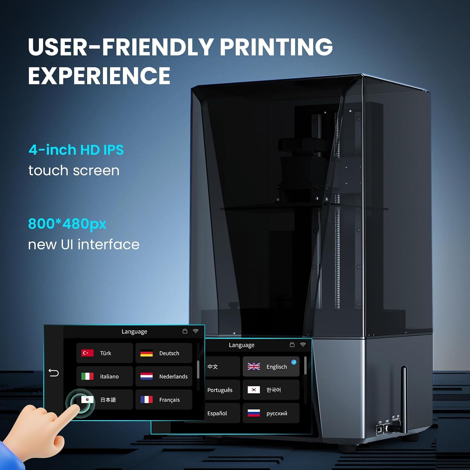 ELEGOO Saturn 3 Ultra MSLA 3D Printer with 10' 12K Monochrome LCD, Wi-Fi Transfer, ACF Release Liner Film, Desktop Resin 3D Printer with Large Printing Size of 8.62 × 4.84 × 10.24 inches