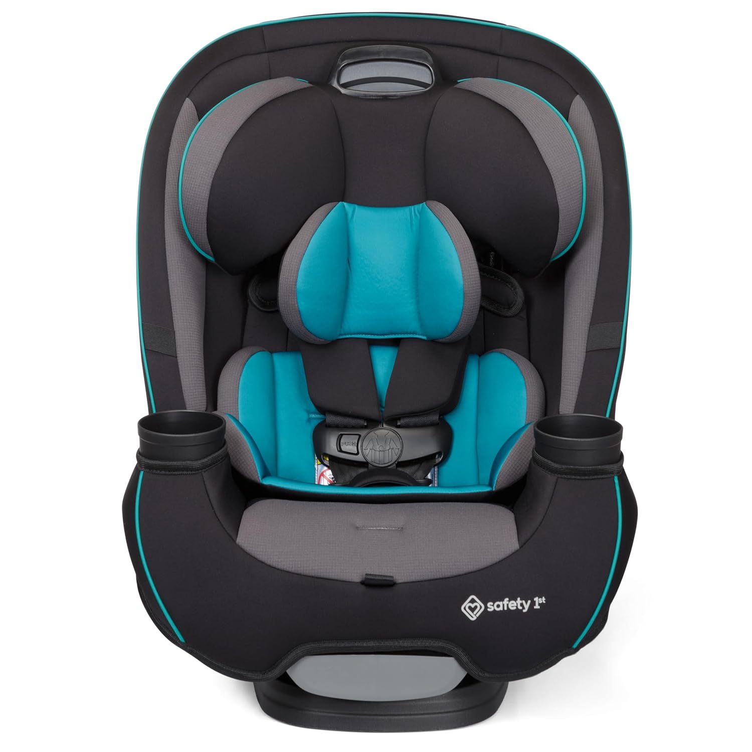 Safety 1st Grow and Go All-in-One Slim Convertible Car Seat, Rear Facing, 5-40 lbs, Forward Facing (30–65 lbs), High Back Booster Seat 40-100 pounds, Green Gables
